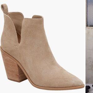 Lisa Vicky Suede Tan Booties